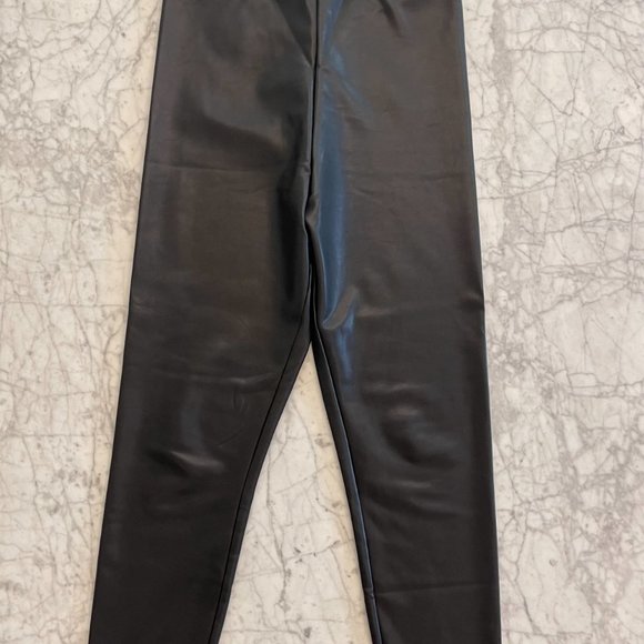 Abercrombie & Fitch Vegan Leather Leggings Women's Size L - Picture 4 of 4